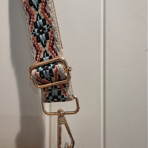 Bohemian Woven Strap with Gold Buckle For Handbag - New - Picture 7 of 8